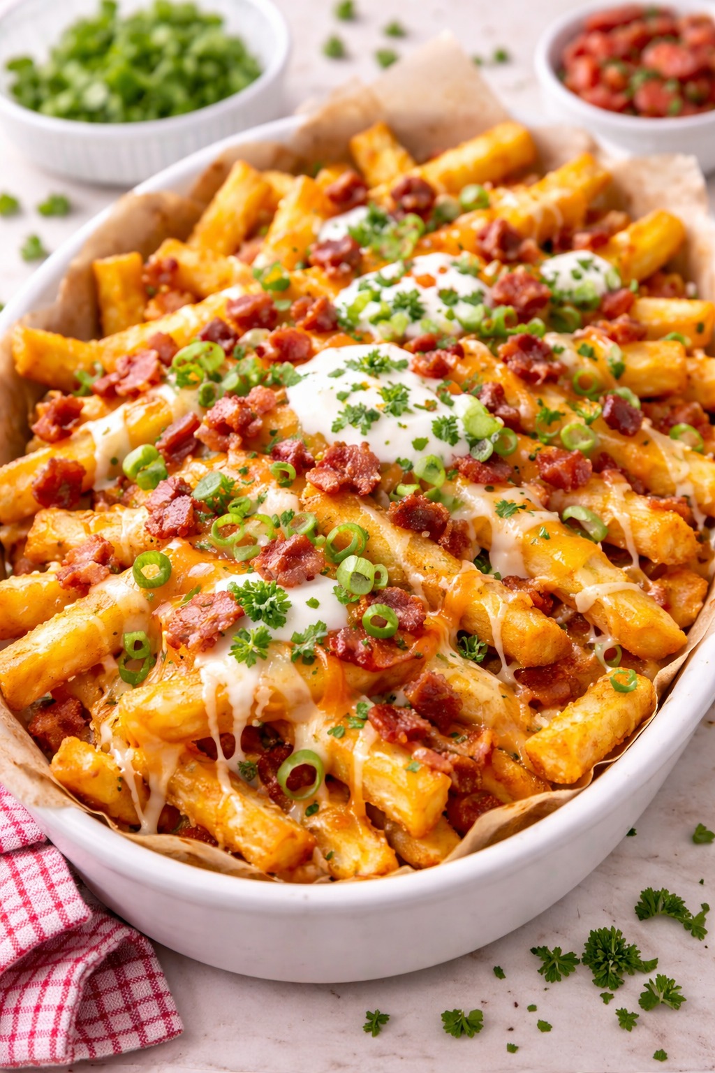 Cheese Chicken Loaded with French Fries